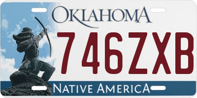 OK license plate 746ZXB