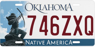 OK license plate 746ZXQ