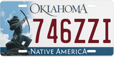 OK license plate 746ZZI