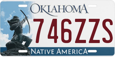 OK license plate 746ZZS