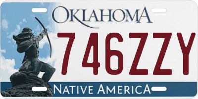 OK license plate 746ZZY