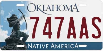 OK license plate 747AAS