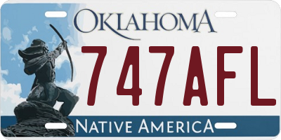 OK license plate 747AFL