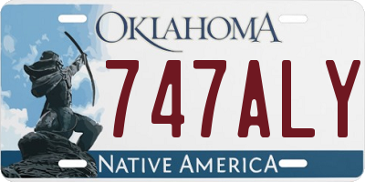 OK license plate 747ALY