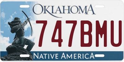 OK license plate 747BMU