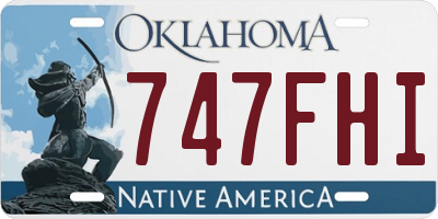 OK license plate 747FHI