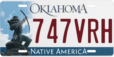 OK license plate 747VRH