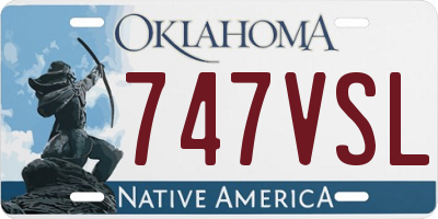 OK license plate 747VSL