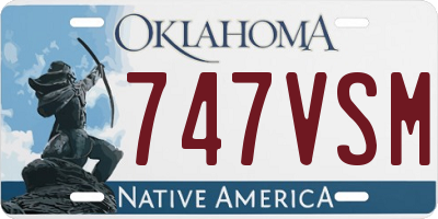 OK license plate 747VSM