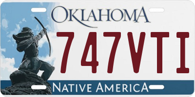 OK license plate 747VTI