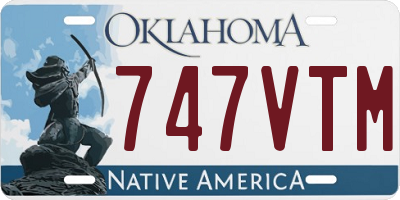 OK license plate 747VTM