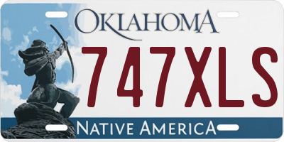OK license plate 747XLS