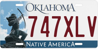 OK license plate 747XLV