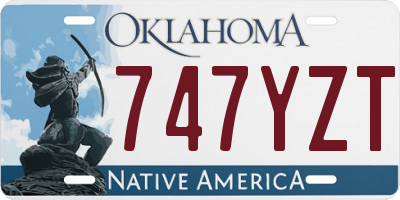 OK license plate 747YZT