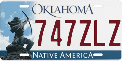 OK license plate 747ZLZ