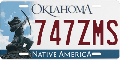 OK license plate 747ZMS