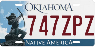OK license plate 747ZPZ