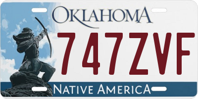 OK license plate 747ZVF
