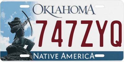 OK license plate 747ZYQ