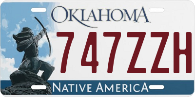 OK license plate 747ZZH