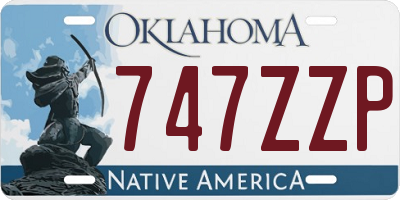 OK license plate 747ZZP