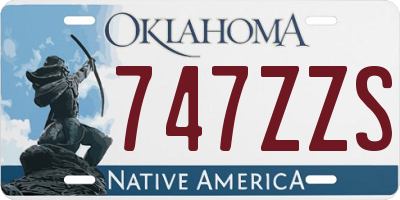 OK license plate 747ZZS