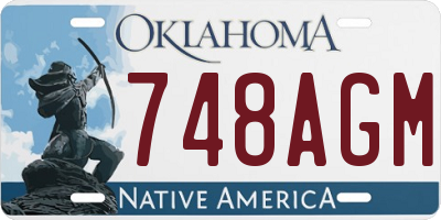 OK license plate 748AGM