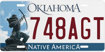 OK license plate 748AGT