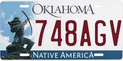OK license plate 748AGV