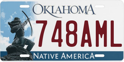 OK license plate 748AML