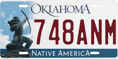 OK license plate 748ANM