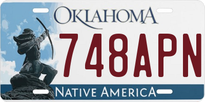 OK license plate 748APN