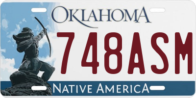 OK license plate 748ASM