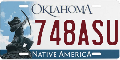 OK license plate 748ASU