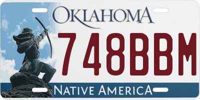 OK license plate 748BBM