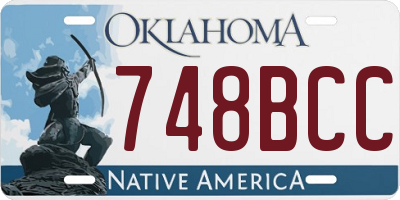 OK license plate 748BCC