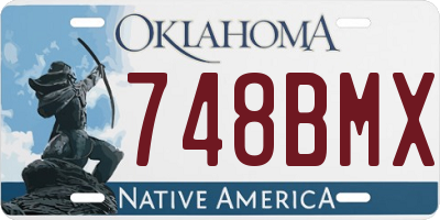 OK license plate 748BMX
