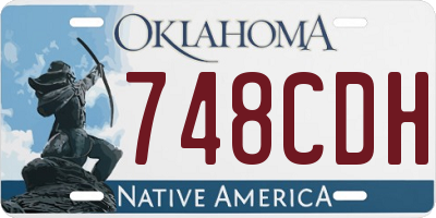OK license plate 748CDH