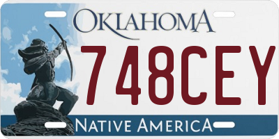 OK license plate 748CEY