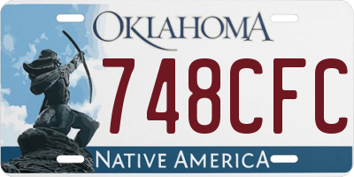 OK license plate 748CFC