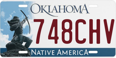 OK license plate 748CHV