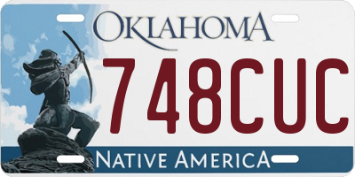 OK license plate 748CUC