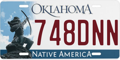 OK license plate 748DNN
