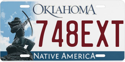 OK license plate 748EXT