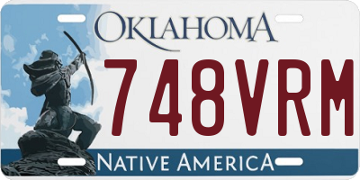 OK license plate 748VRM