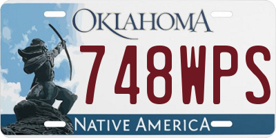 OK license plate 748WPS
