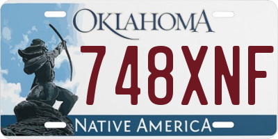 OK license plate 748XNF