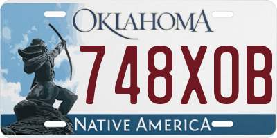 OK license plate 748XOB