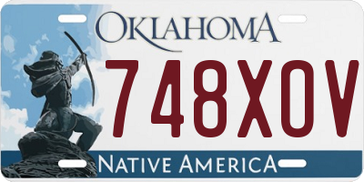OK license plate 748XOV