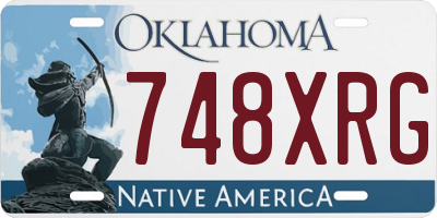 OK license plate 748XRG